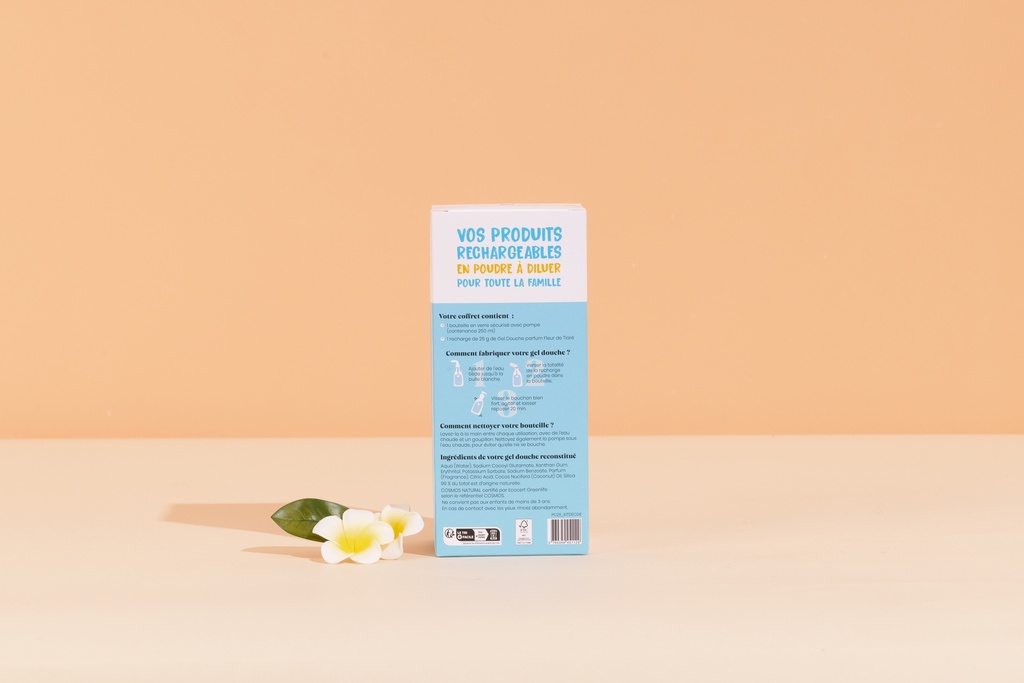 PIMPANT - Kit découverte gel douche tiaré (1 bouteille + 1 stick)   