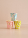 RICE - Gobelet 250 ML - MEDIUM - Jaune fleuri