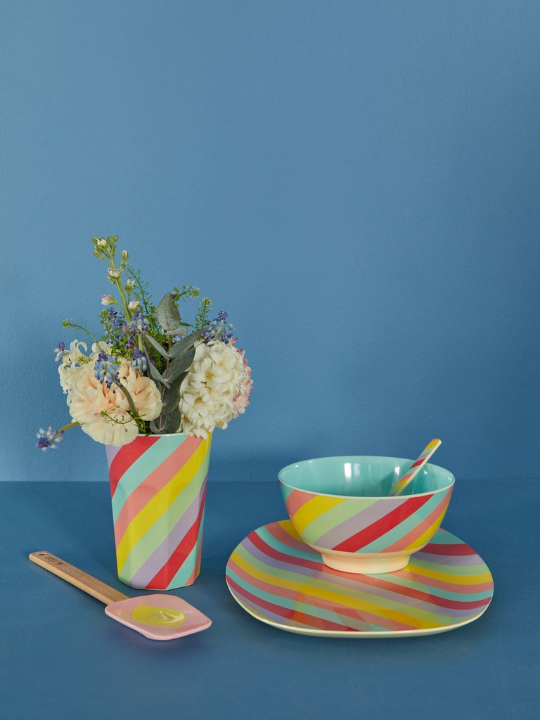 RICE - Gobelet 400 ML - GRAND - Ligné/multicolor