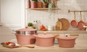 COOKUT - Cocotte 33 CM OVALE GUIMAUVE (Rose)