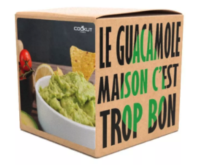 COOKUT - Coffret cadeau - Ustensile pour guacamole, houmous et caviar d'aubergine parfait