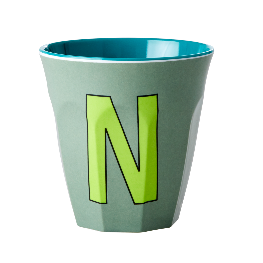 RICE - Lettre "N" Bleu - Gobelet 250 ML - MEDIUM       