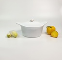 COOKUT - Cocotte 24 CM POLAIRE (Blanche) 