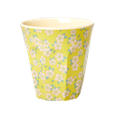 RICE - Gobelet 250 ML - MEDIUM - Jaune fleuri