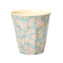 RICE - Gobelet 250 ML - MEDIUM - Bleu fleuri 