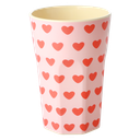 RICE - Gobelet 400 ML - GRAND - Coeur rose   
