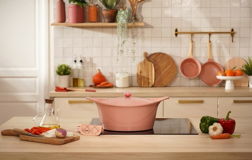 COOKUT - Cocotte 33 CM OVALE GUIMAUVE (Rose)