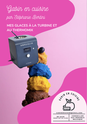 Ebook - Mes glaces, yaourts, sorbets, granités, fromages à la turbine et au Thermomix + 2 bonus